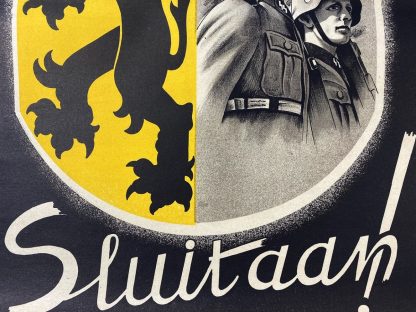 Original WWII Flemish SS Stormbrigade ‘Langemarck’ volunteer poster
