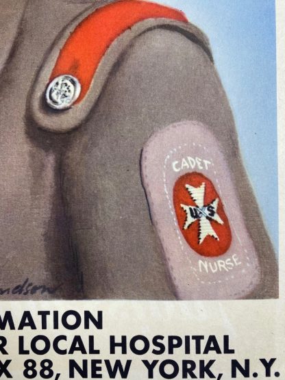 Original WWII US Cadet Nurse Corps poster