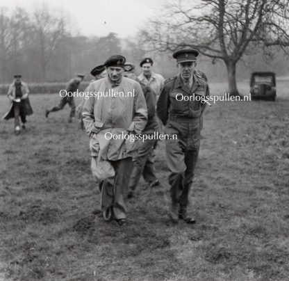 Original WWII British photo ‘Montgomery and Brigadier FYC Knox DSO in Sotterley Park’ 1944