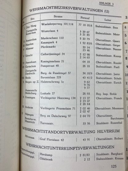 Original WWII German ‘Dienstanweisung für Feld-, Wehrmacht- und Ortskommandanturen in den Niederlanden’