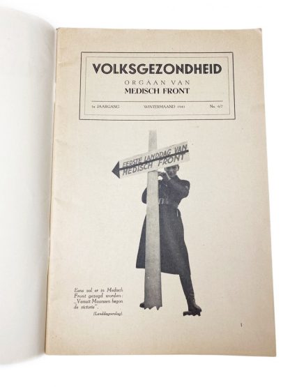 Original WWII Dutch Medisch Front booklet – 2e Landdagnummer