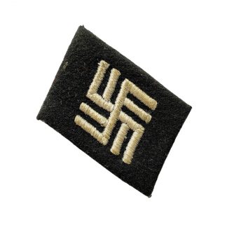 Original WWII German Waffen-SS temporary concentration camp collar tab