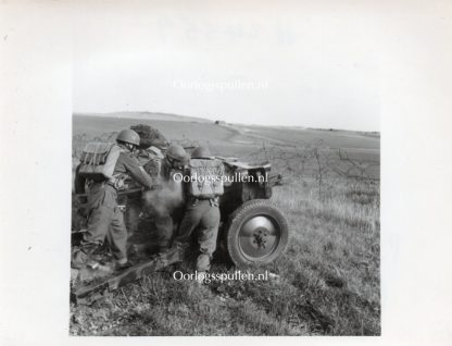 Original WWII British photo ‘Airborne Artillery in Netheravon’