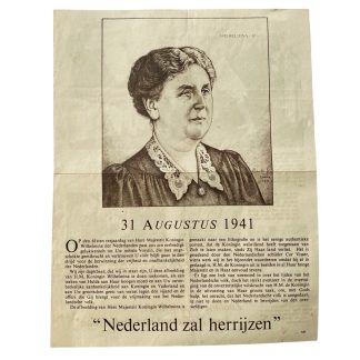 Original WWII Dutch dropping flyer ‘Nederland zal Herrijzen’