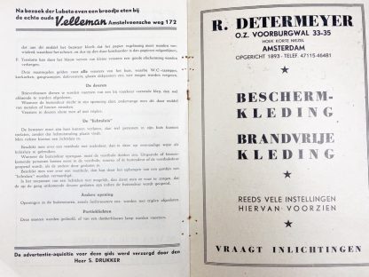 Original Pré 1940 Dutch Luchtbeschermingsdienst Amsterdam exhibition booklet