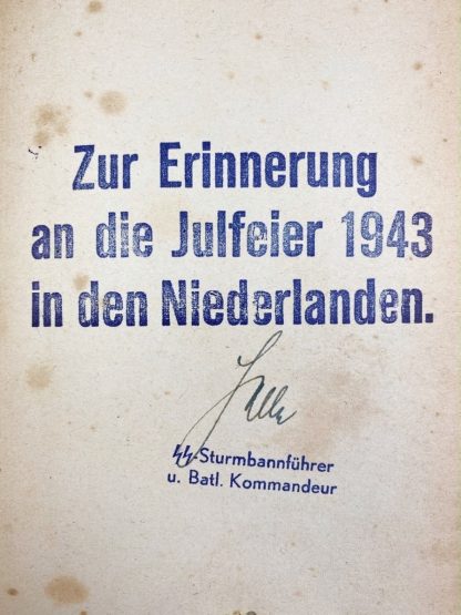 Original WWII Dutch collaboration book – Mont Royal (SS-Julfeier 1943)