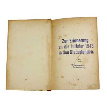 Original WWII Dutch collaboration book – Mont Royal (SS-Julfeier 1943)
