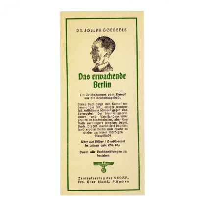 Original WWII German bookmark