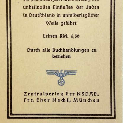 Original WWII German bookmark