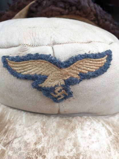 Original WWII German Luftwaffe fur winter cap