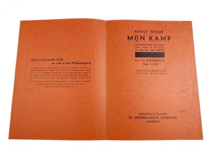 Original WWII Dutch NSB 'Mein Kampf' order card - Image 3