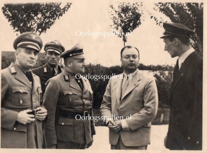 Original WWII German photo – Personal photo of Anton Mussert Airfield Halle/Leipzig
