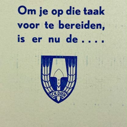 Original WWII Nederlandsche Arbeidsdienst leaflet ‘Jonge Nederlander’