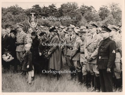 Original WWII Dutch NSB photo – Funeral of Fritz Schmidt