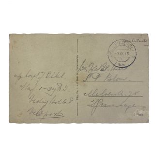 Original Pré 1940 Dutch army postcard – Hellevoetsluis