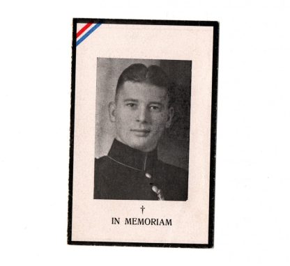 Original WWII Dutch resistance death card
