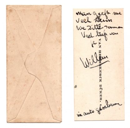 Original WWII Dutch NSB letter May 1940 Willem van Heemskerck Düker
