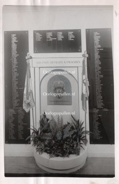 Original WWII Dutch SS photo – Memorial for the fallen Dutch SS volunteers