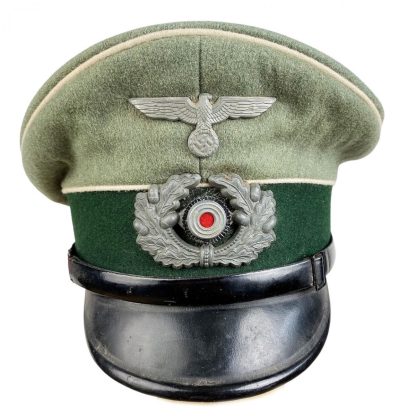 Original WWII German WH NCO infantry visor cap