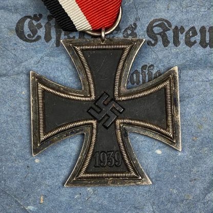 Original WWII German Iron Cross 2nd class with pouch