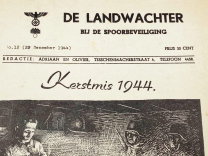 Original WWII Nederlandsche Landwacht (Spoorwacht) booklet 1944