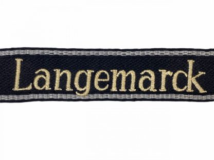 Original WWII Flemish Waffen-SS 6. SS-Freiwilligen-Sturmbrigade Langemarck cuff title
