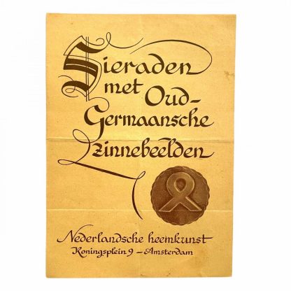 Original WWII Dutch collaboration leaflet ‘Oud-Germaansche zinnebeelden’