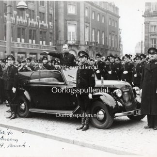 Original WWII Dutch large NSB photo – Anton Mussert in Amsterdam