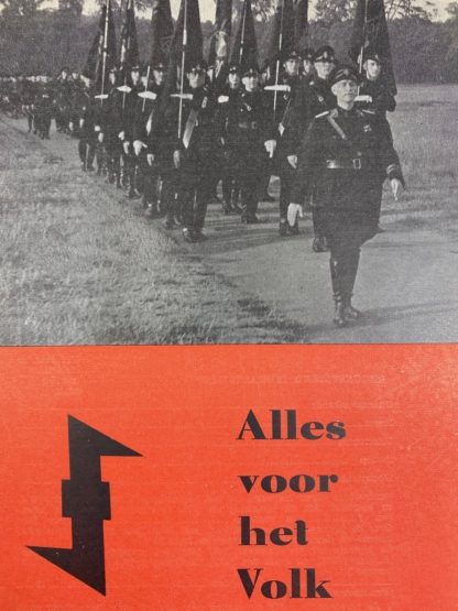 Original WWII Dutch NSB W.A. leaflet - Alles voor het volk