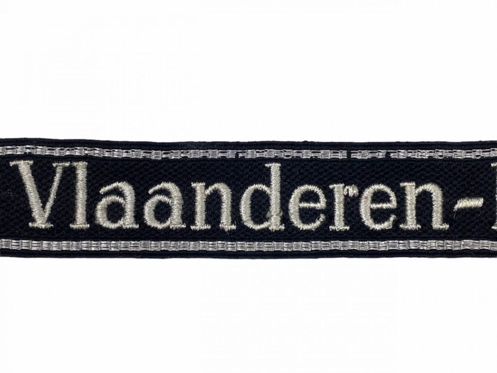 Original WWII Flemish SS VlaanderenKorps cuff title Oorlogsspullen