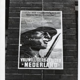 Original WWII Dutch SS poster photo
