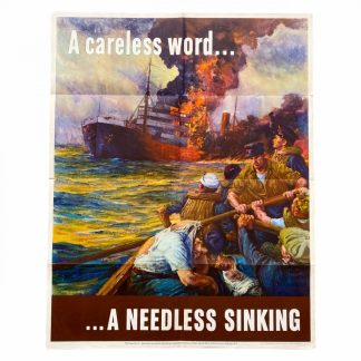 Original WWII US poster – A careless word
