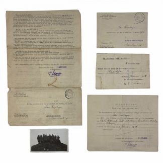 Original Pré 1940 Dutch army document grouping Alphen aan den Rijn