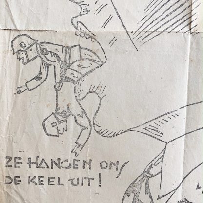 Original WWII Dutch resistance poster