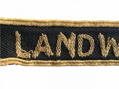 Original WWII Dutch 'Landwacht Nederland' cuff title