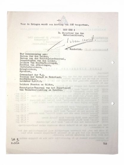 Original WWII Dutch NSB document - Newly released books