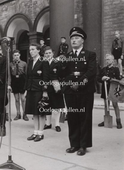 Original WWII Flemish photo NSJV leader Edgar Lehembre