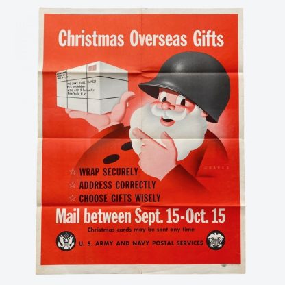 Original WWII US poster – Overseas Christmas Gifts