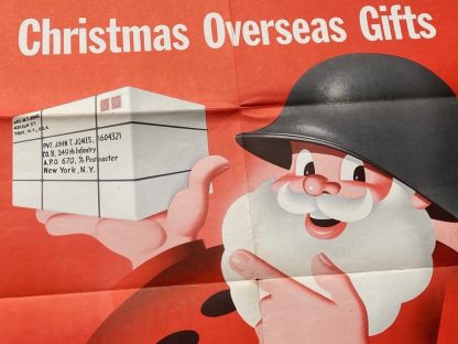 Original WWII US poster – Overseas Christmas Gifts
