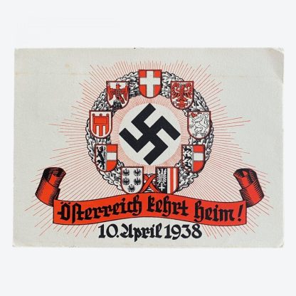 Original WWII German post card - Österreich kehrt heim!