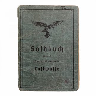 Original WWII German 7. SS-Totenkopf Wachbatallion Sachsenhausen Soldbuch