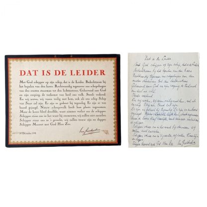 Original WWII Dutch NSB set Cornelis van Geelkerken