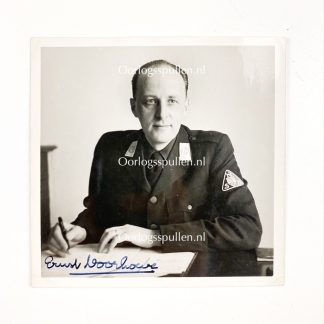 Original WWII Dutch NSB signed photo Ernst Voorhoeve