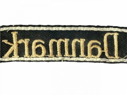 Original WWII Waffen-SS Danish 'Freikorps Danmark' cuff title