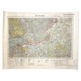 Original WWII German map of Arnhem