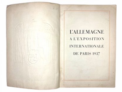 Original WWII French booklet - German exhibition in Paris 1937