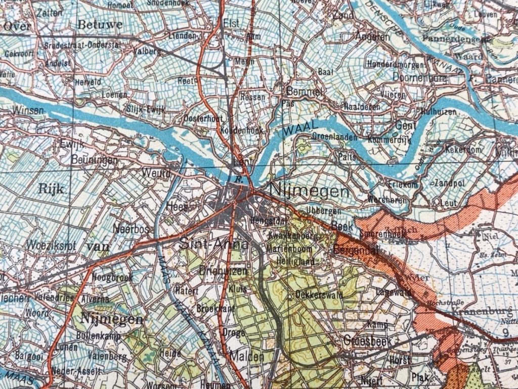 Original WWII German map of Arnhem - Oorlogsspullen.nl - Militaria shop