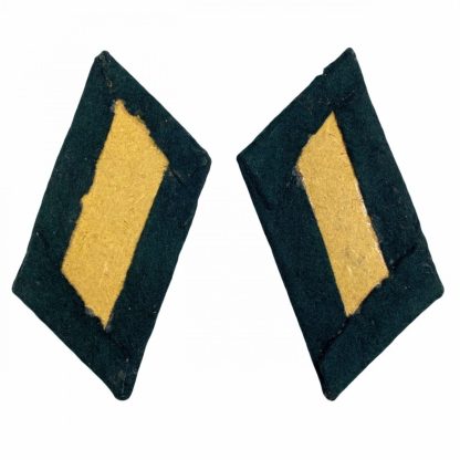 Original WWII German WH pionier officer collar tabs