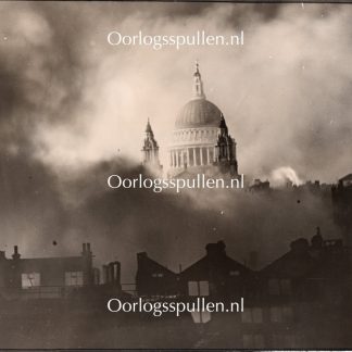 Original WWII British photo - St.Paul’s Cathedral during the London Blitz