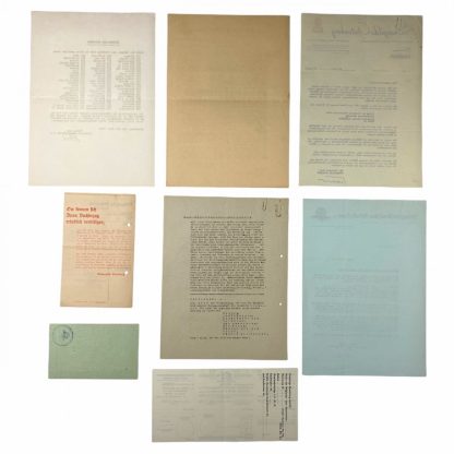 Original WWII German documents NSB member C. Roodenburg